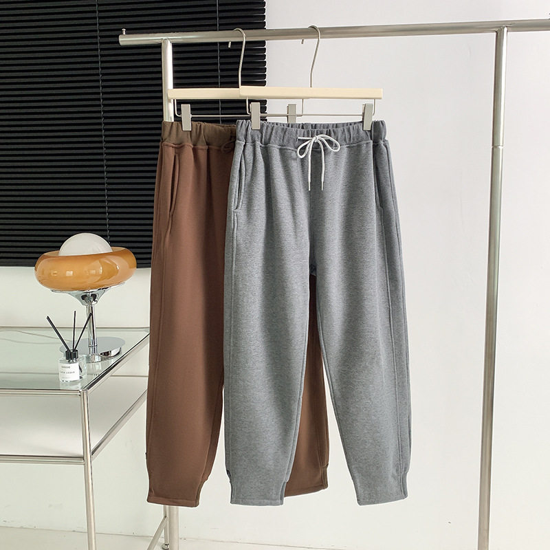 130/300斤大码女装长裤卫衣裤加