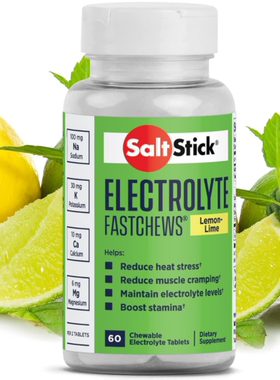 美国SaltStick FastChews电解质补水 锻炼 运动恢复 60片咀嚼片