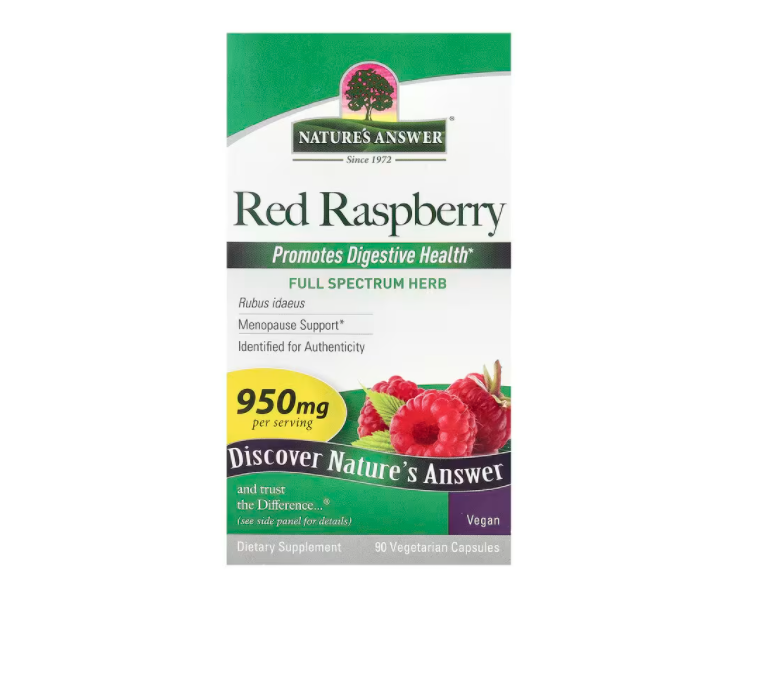 美国Nature's Answer红树莓 950 毫克 90 粒素食胶囊