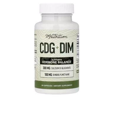 美国SMNutrition CDG + DIM 荷尔蒙平衡钙补充剂 30 粒胶囊