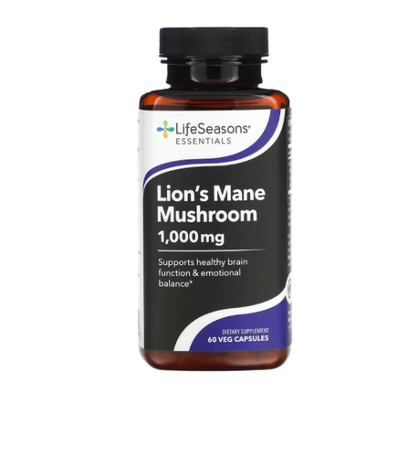美国LifeSeasons猴头菇 1000毫克 60 粒素食胶囊