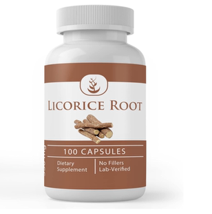 美国PURE ORIGINAL INGREDIENTS纯原甘草根提取物100粒胶囊