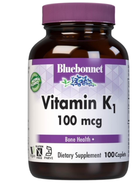 美国代BlueBonnet Vitamin维生素 K1 Caplets100粒