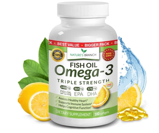 美国Best Triple Strength Omega 3 鱼油丸180 粒胶囊 2400毫克