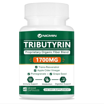 美国NICMIN Tributyrin  丁酸盐肠道 健康补充剂 60 粒
