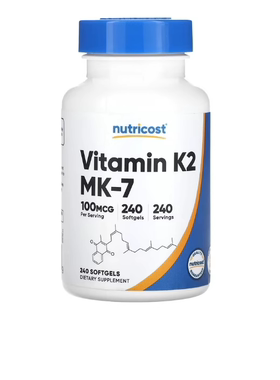 美国Nutricost 维生素 K2 MK-7 100 微克 240 粒软凝胶