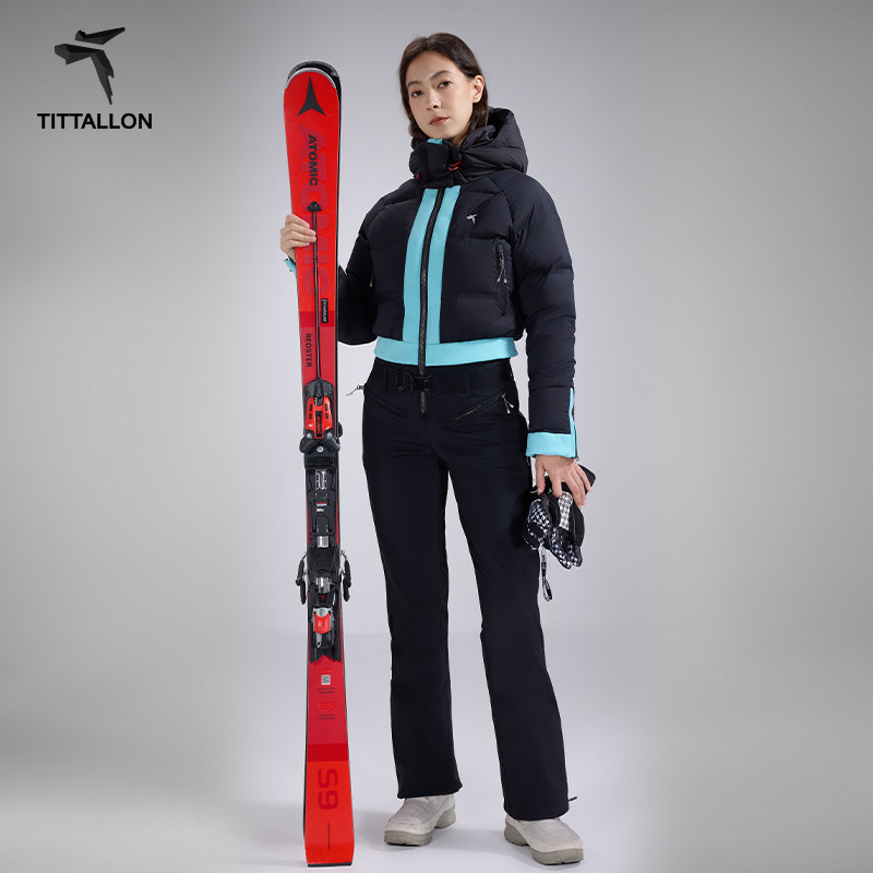 体拓女式cloud羽绒连体滑雪服