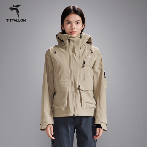 Tittallon体拓硬壳专业冲锋衣女