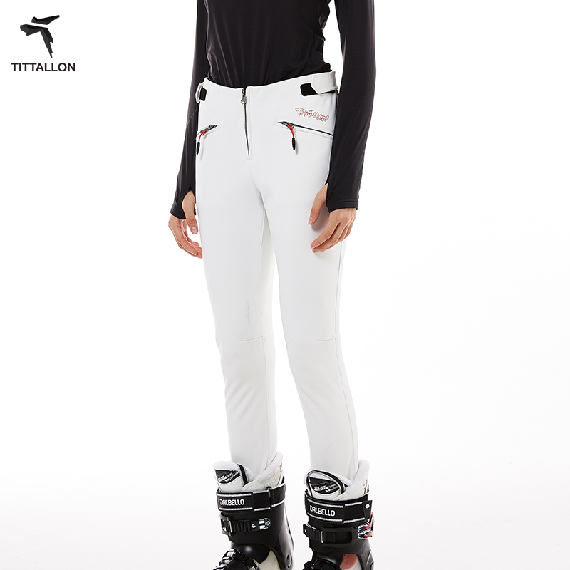 体拓户外修身加绒双板滑雪裤