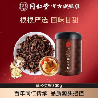 北京同仁堂蒲公英根茶300g 婆婆丁根蒲公英茶花草茶正品
