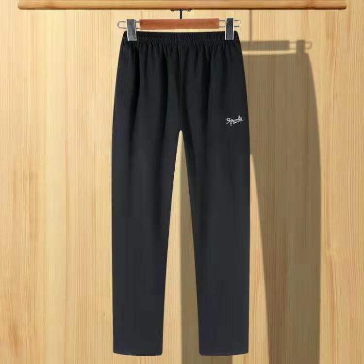 中老年运动裤男春秋宽松直筒男士爸爸休闲裤薄款老年人春装长裤男