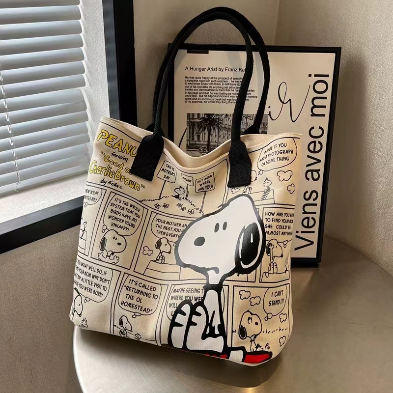 Snoopyins日系小众帆布托特包