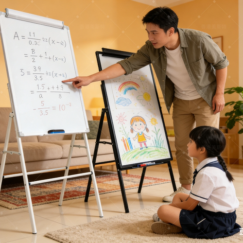 支架式白板写字板60*90A型架夹纸
