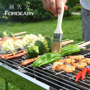 福天力不锈钢烤炉 家用木炭炉子烧烤工具 户外野营烧烤架 便携式