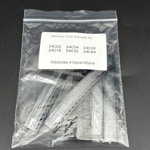 存储芯片样品包24C02,24C04,24C08,24C16,24C32,24C64贴片各10片