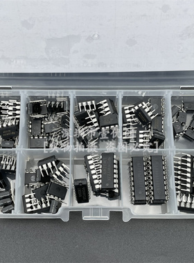 10种规格85PCS集成电路LM324芯片IC套件DIP直插NE555单精度定时器