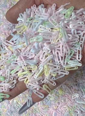 手做球仿真实色回形针曲别针砂糖捏捏填充铺面饰品DIY填充配件