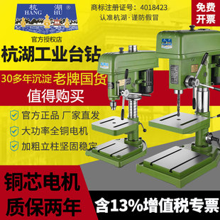 杭湖工业级台钻重型高精度钻攻一体机钻床调速多功能台式钻铣床