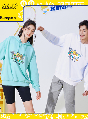 薰风小黄鸭系列新款羽毛球服男运动卫衣休闲透气舒适女KKU-9042