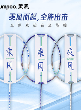 薰风新款乘风4u羽毛球拍熏风全碳素单拍超轻进攻耐打控球型