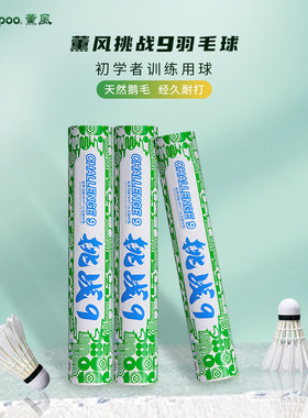 薰风羽毛球挑战9鹅毛训练初学者