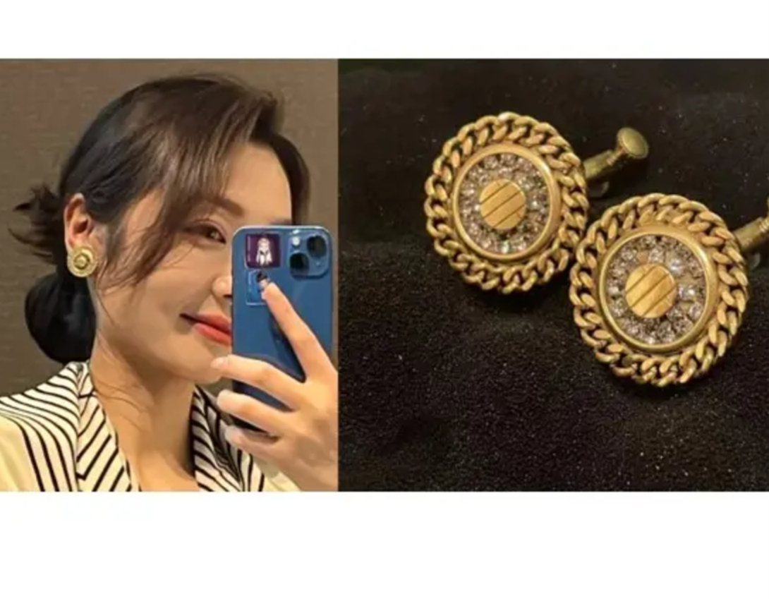 季阿玛施新颖圆形复古耳夹耳饰