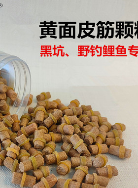 小黄面颗粒皮筋鱼饵钓鲤鱼专用配方挂饵黑坑野钓鲫鲤草鳊鱼套筋饵