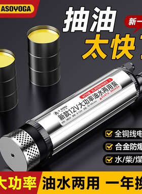 【285W大功率】柴油泵电动抽油泵神器12v大流量24V小型抽水泵潜油