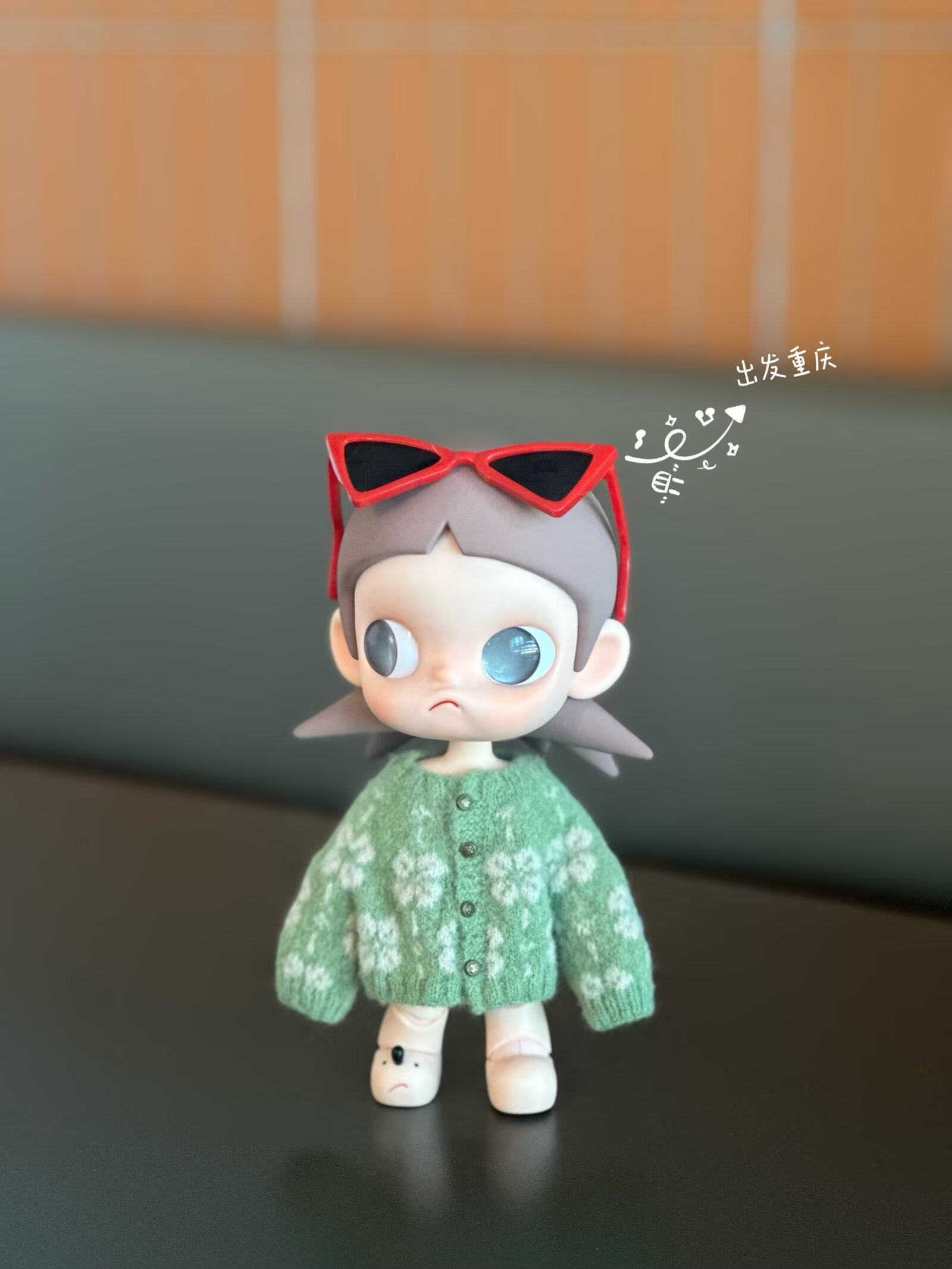 嘎子姐四叶草开衫手工编织毛衣非现货zsiga泡泡玛特娃衣bjd六分娃