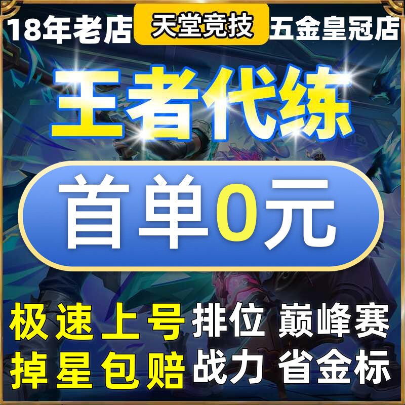 王者荣耀代练排位手工刷成就王者带代打排位段位陪练星耀上星上分