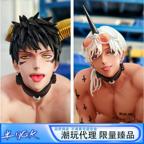 【男C系列】SS18地狱恶魔双犬 玛门+巴力西 可替换手办雕像
