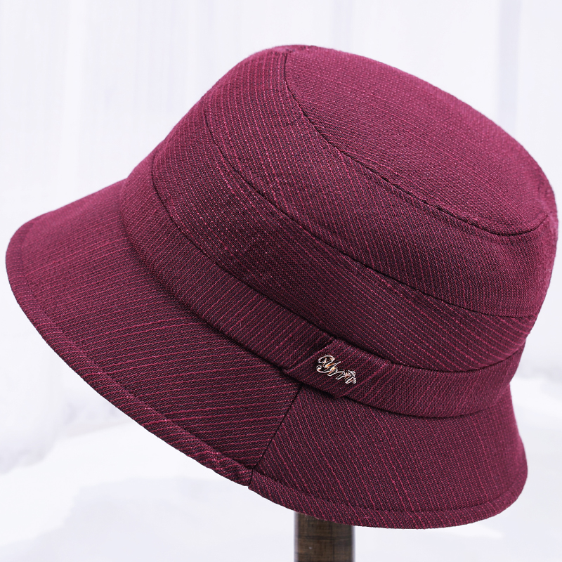 春秋天帽子女妈妈遮阳渔夫帽薄款中老年人奶奶盆帽礼帽老太太布帽