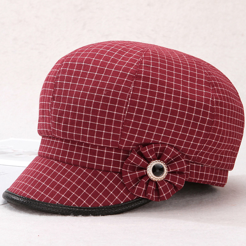 春秋天老人帽子女奶奶薄款布帽中老年妈妈鸭舌帽休闲遮阳时装单帽