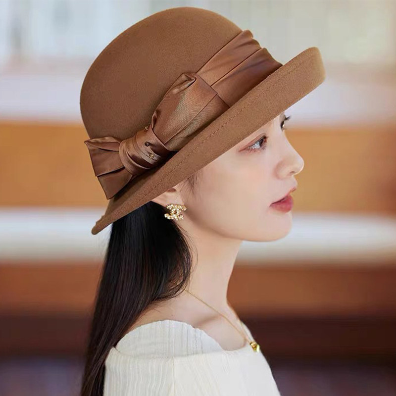 春季新款毡帽女士帽保暖洋气高级礼帽秋冬时尚盆帽卷边渔夫0126u,服饰配件/皮带/帽子/围巾,帽子,淘宝优惠券,粉丝福利购,淘宝优惠卷