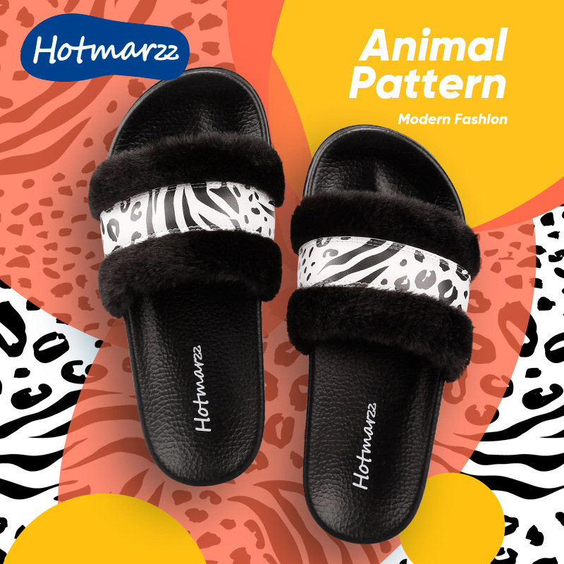 毛毛拖鞋女秋冬季外穿厚底新款爆款网红家居静音防滑软底毛毛鞋女