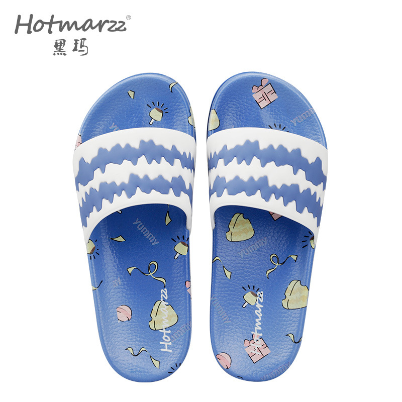 可爱防滑浴室洗澡厚底凉拖鞋