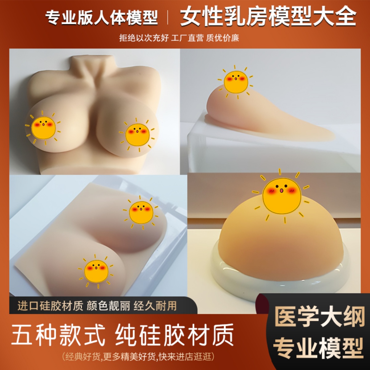 女性培训演示教具胸部乳房模型