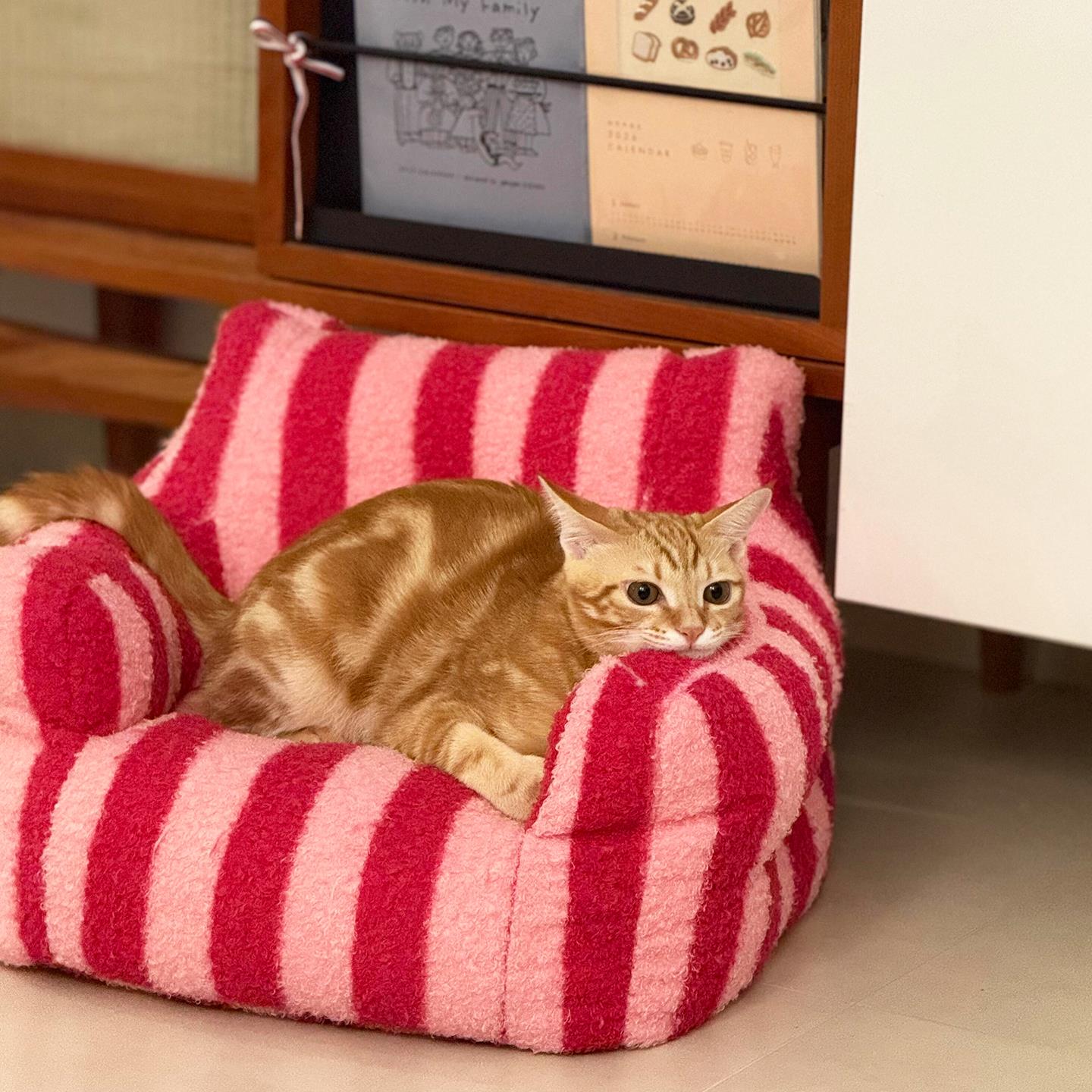 猫窝冬加厚保暖猫沙发四季通用安全感防寒睡窝中小型犬睡觉垫子