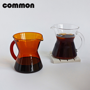 普普COMMON 咖啡分享壶耐热玻璃手冲挂耳杯滤杯简约中古风咖啡杯
