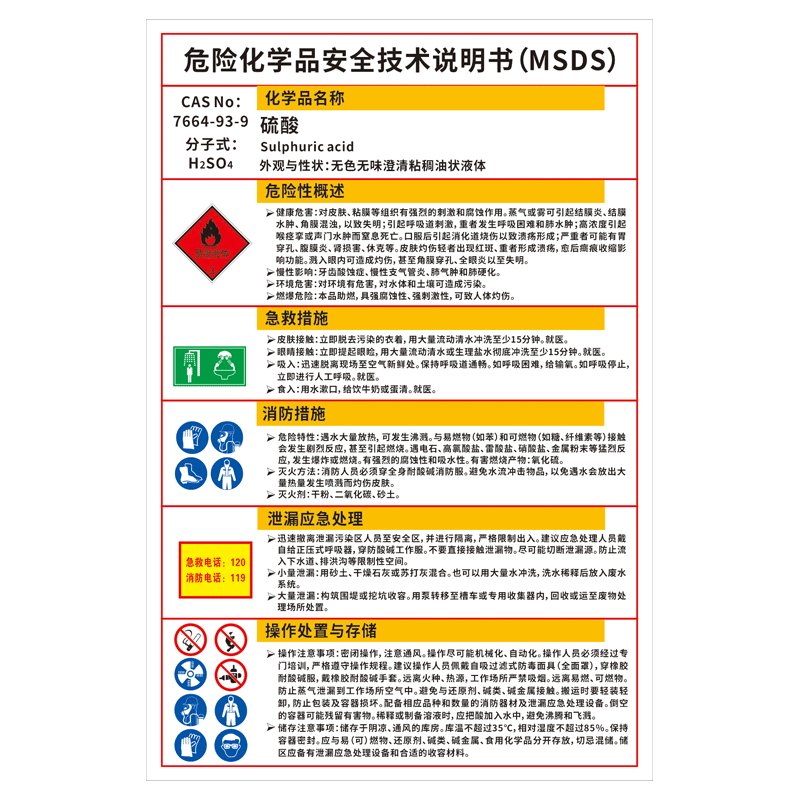 硫酸MSDS雪弗板防水防晒免费开票