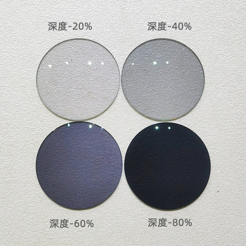 定制染色近视眼镜片防紫外线透明浅色太阳镜片配度数墨镜彩色镜片