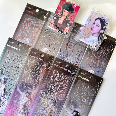 原创未来主义系列立体PET贴纸