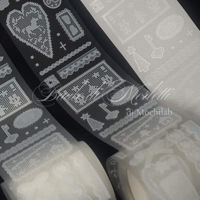 分装｜mochi制作所原创蕾丝物语贴纸卷盐系手帐打底装饰贴纸