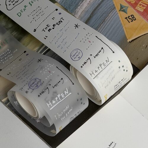 mochi分装letterforms盐系字素雾面pet和纸贴纸手帐装饰拼贴素材