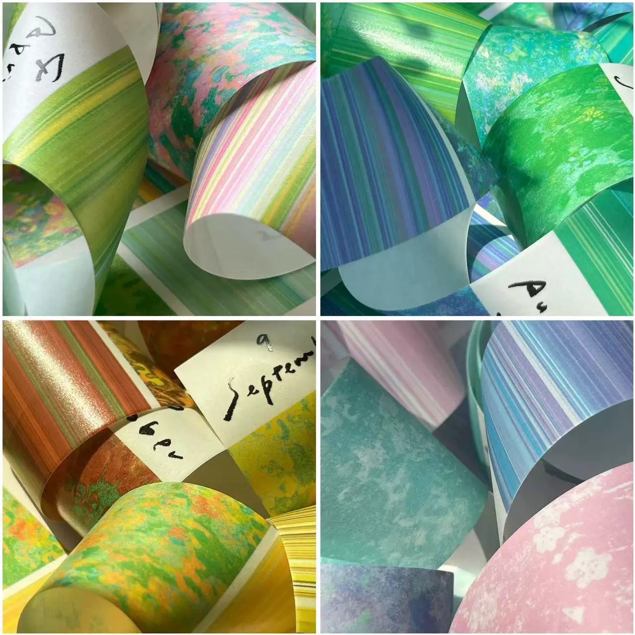 等于blue分装春夏秋冬天的故事手帐胶带治愈和纸pet哑光打底贴纸