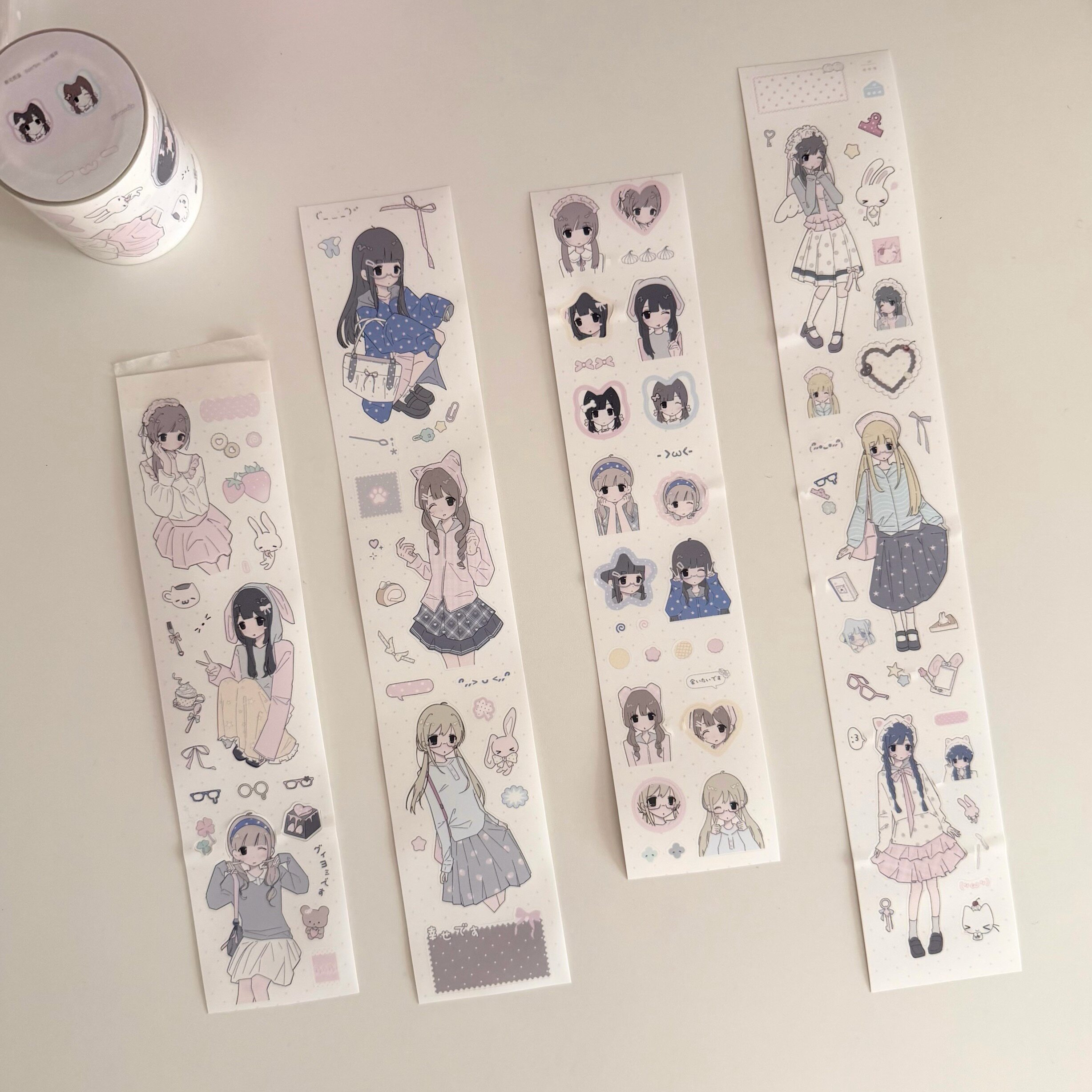 2amcake 分装vol.4-原创萌宅图鉴切膜贴纸卷人物韩系手帐胶带图片