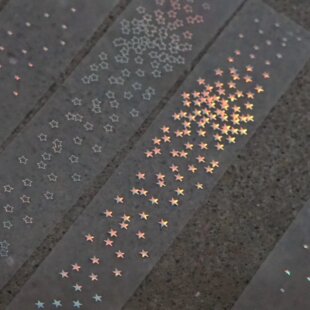 野椰水分装散落星条星星帷幕系列pet手帐打底胶带拼贴装饰素材