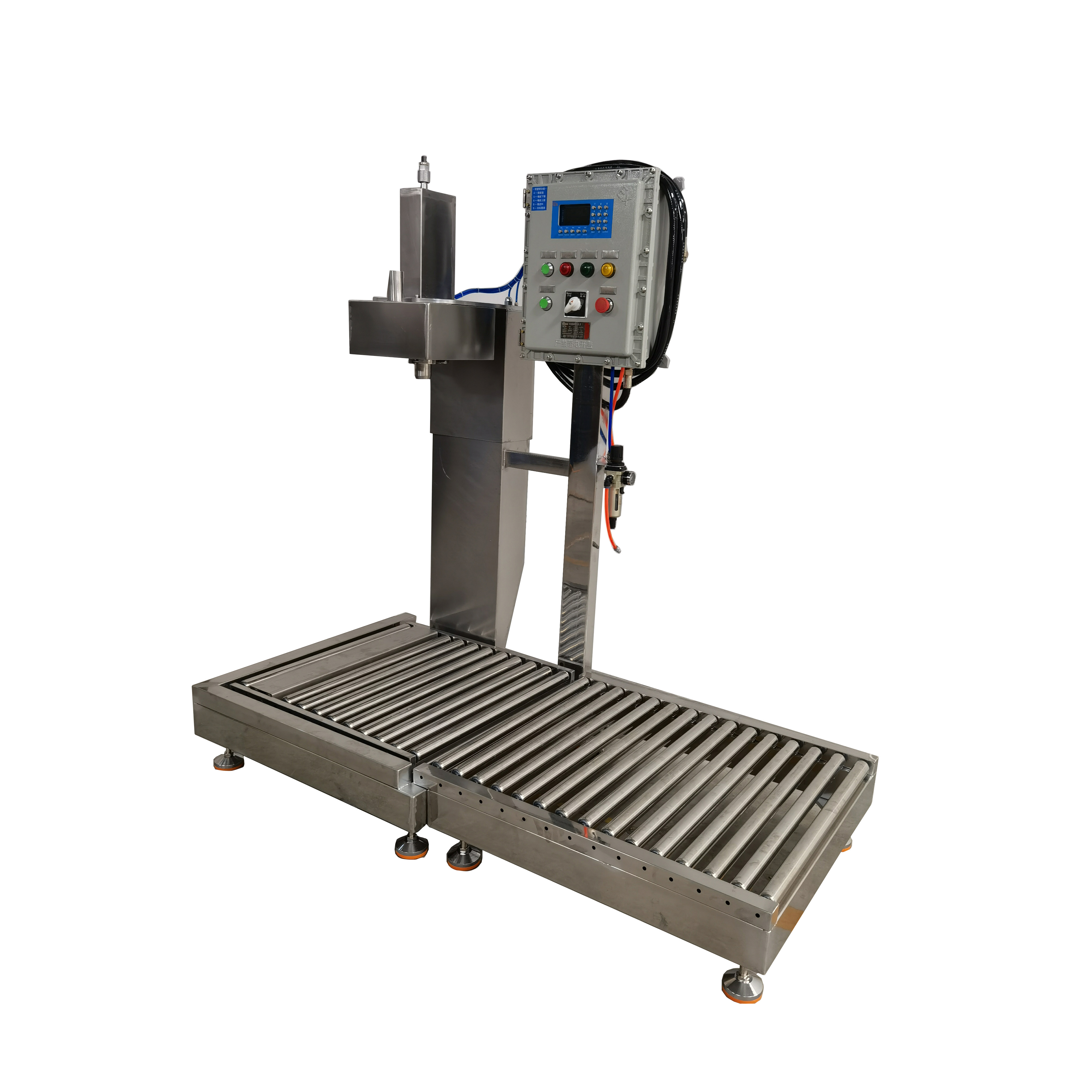 大桶机油 液压油 树脂 溶剂防爆自动计量灌装机 200L大铁桶