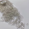 0.8mm Silver Nano Standard Color-Retention Embossed Beads (Approx. 80Pcs)