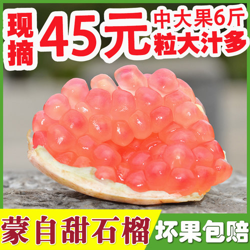 【现货】云南蒙自甜石榴薄皮软籽汁多应季新鲜水果整箱6/10斤包邮